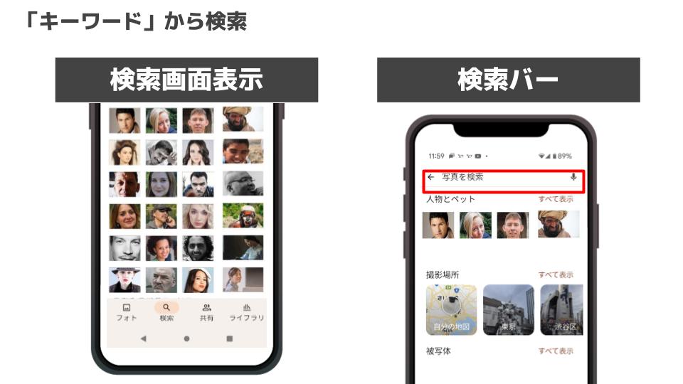 Googleフォト_キーワードから検索