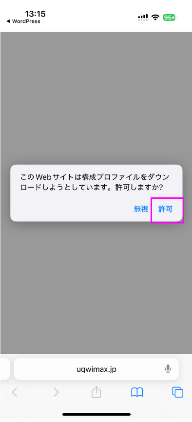 iPhone プロファイル