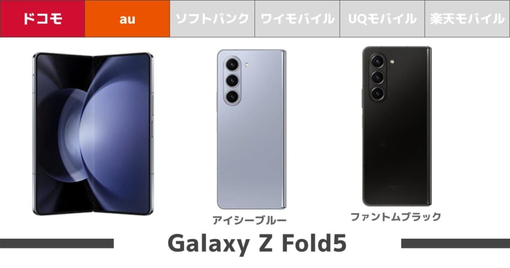 Galaxy Z Fold5_カラーバリエーション