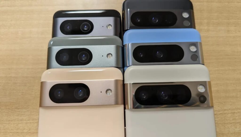 左：Pixel 8/右：Pixel 8 Pro