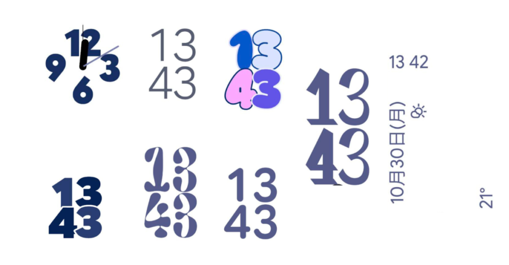 時計のデザイン