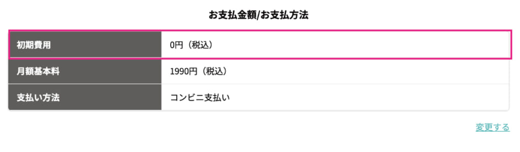 だれでもモバイル 初期費用