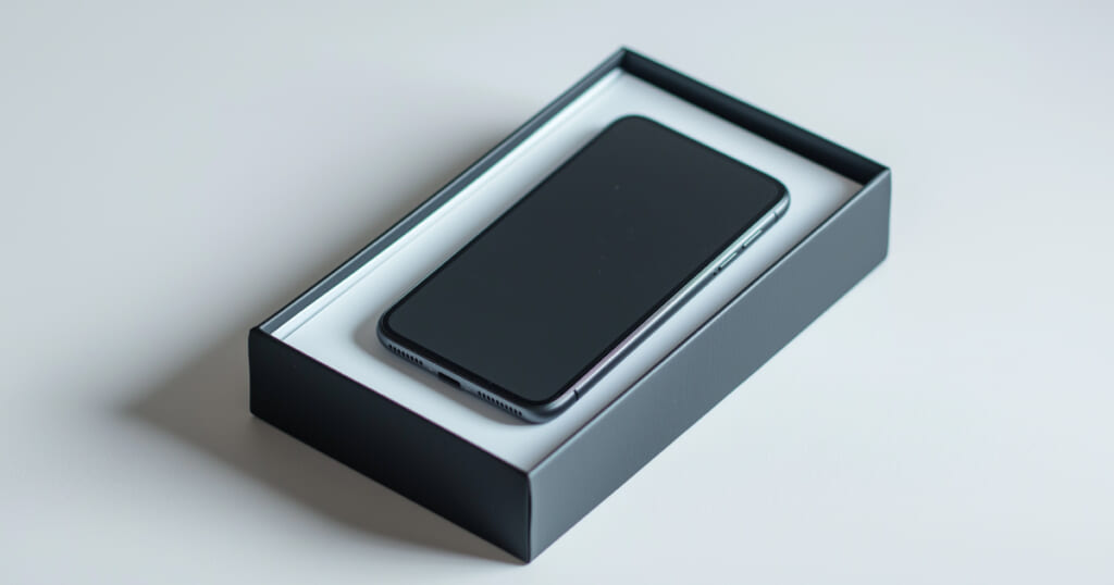スマートフォンの箱