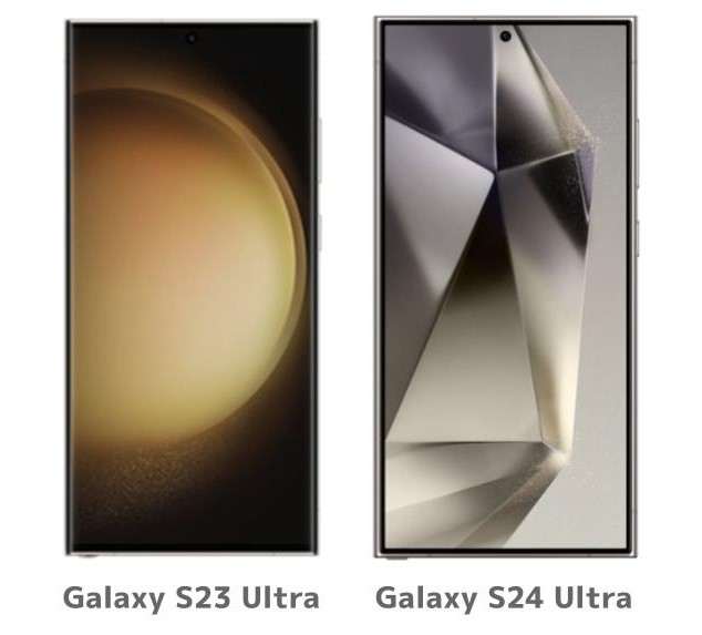 Galaxy S24 UltraとGalaxy S23 Ultraのサイズ・画面仕様を比較