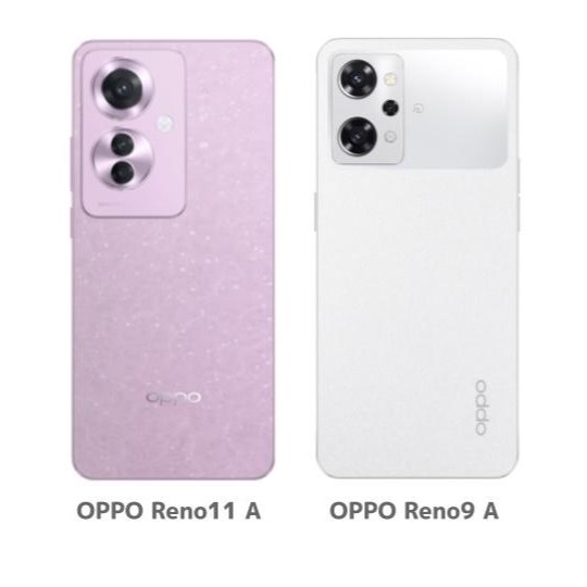 OPPO Reno9 AとOPPO Reno11 Aの背面比較