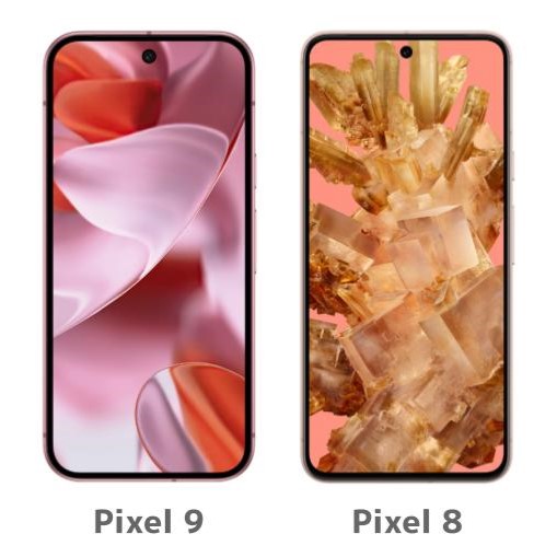 Pixel9とPixel8の前面・画面比較/違い