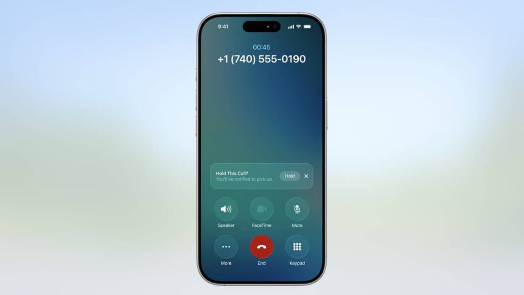 保留の際に通話アシストが代わりに待機してくれる「Hold Assist(ホールドアシスト)」