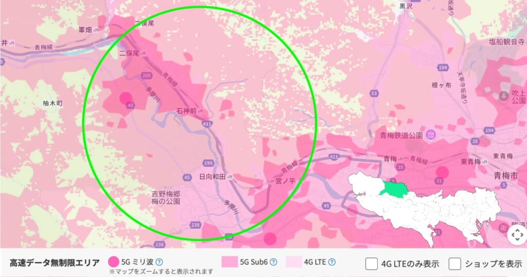 東京都青梅市MAP