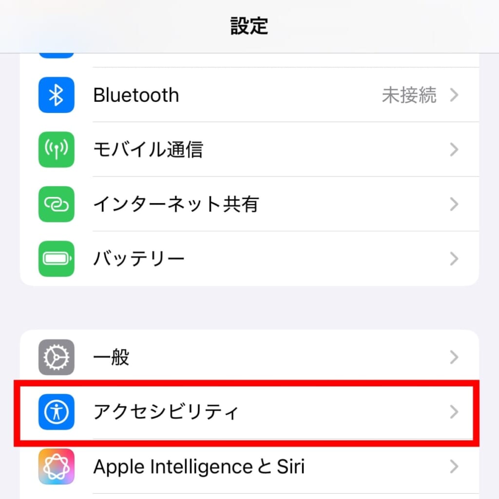 アクセシビリティ