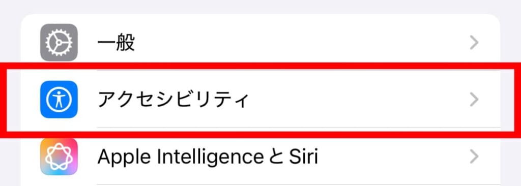 アクセシビリティ