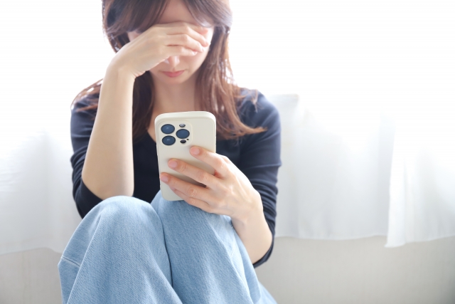 スマホ、悩み
