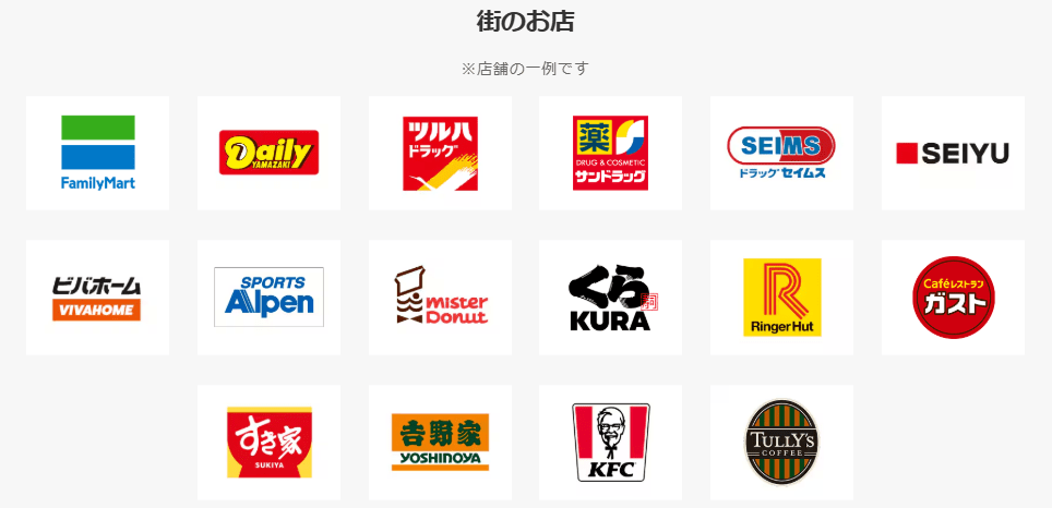 東京ポイントを楽天ペイ(楽天キャッシュ)に交換するメリット：加盟店が多い