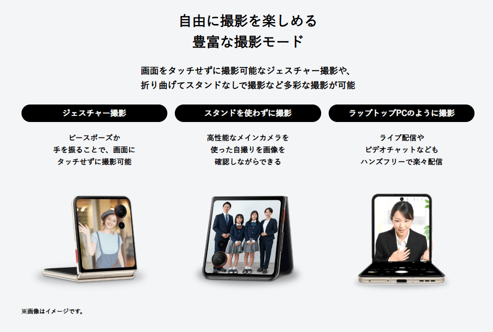 nubia Flip 3のカメラ機能