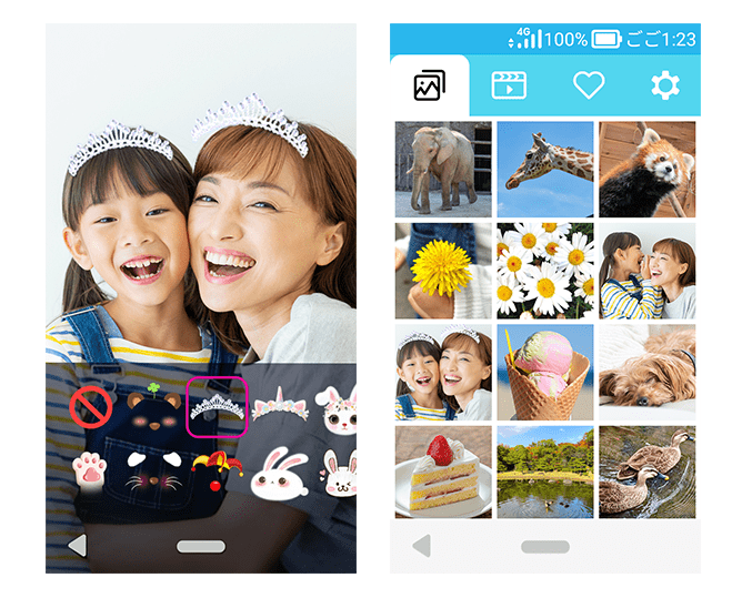 キッズフォン4のカメラ性能